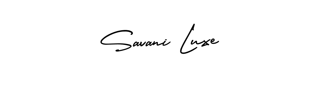 Make a beautiful signature design for name Savani Luxe. Use this online signature maker to create a handwritten signature for free. Savani Luxe signature style 3 images and pictures png