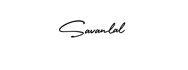 Create a beautiful signature design for name Savanlal. With this signature (AmerikaSignatureDemo-Regular) fonts, you can make a handwritten signature for free. Savanlal signature style 3 images and pictures png