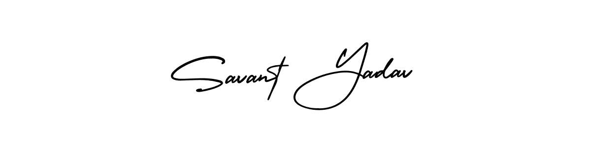 Also we have Savant Yadav name is the best signature style. Create professional handwritten signature collection using AmerikaSignatureDemo-Regular autograph style. Savant Yadav signature style 3 images and pictures png