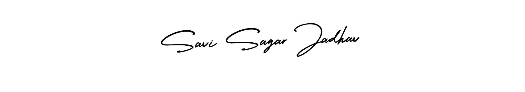 How to make Savi Sagar Jadhav signature? AmerikaSignatureDemo-Regular is a professional autograph style. Create handwritten signature for Savi Sagar Jadhav name. Savi Sagar Jadhav signature style 3 images and pictures png