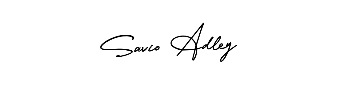 How to make Savio Adley name signature. Use AmerikaSignatureDemo-Regular style for creating short signs online. This is the latest handwritten sign. Savio Adley signature style 3 images and pictures png