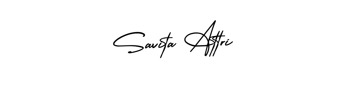 Create a beautiful signature design for name Savita Attri. With this signature (AmerikaSignatureDemo-Regular) fonts, you can make a handwritten signature for free. Savita Attri signature style 3 images and pictures png