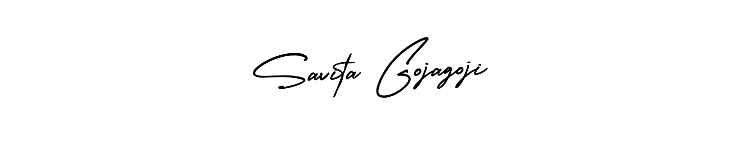 Best and Professional Signature Style for Savita Gojagoji. AmerikaSignatureDemo-Regular Best Signature Style Collection. Savita Gojagoji signature style 3 images and pictures png