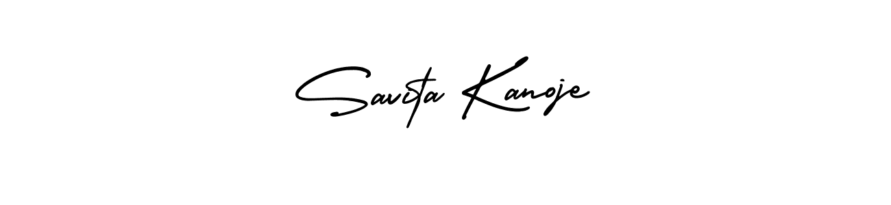 Create a beautiful signature design for name Savita Kanoje. With this signature (AmerikaSignatureDemo-Regular) fonts, you can make a handwritten signature for free. Savita Kanoje signature style 3 images and pictures png