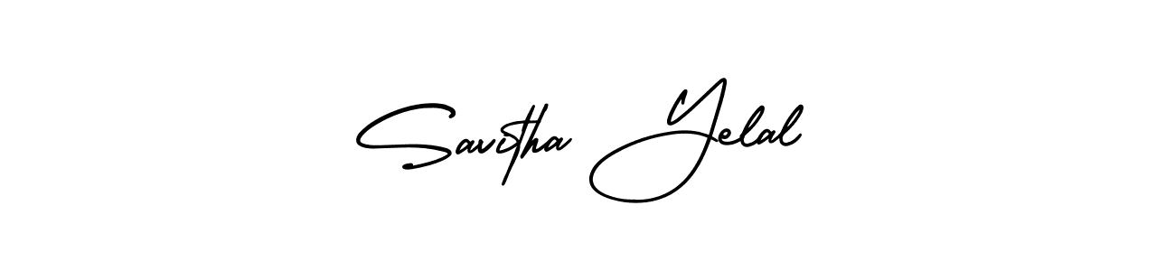 How to Draw Savitha Yelal signature style? AmerikaSignatureDemo-Regular is a latest design signature styles for name Savitha Yelal. Savitha Yelal signature style 3 images and pictures png