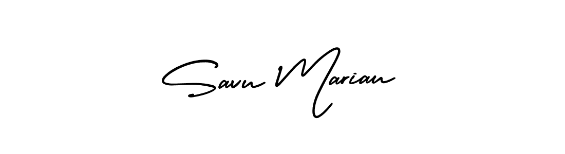 Make a beautiful signature design for name Savu Mariau. With this signature (AmerikaSignatureDemo-Regular) style, you can create a handwritten signature for free. Savu Mariau signature style 3 images and pictures png