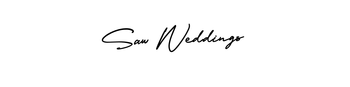 AmerikaSignatureDemo-Regular is a professional signature style that is perfect for those who want to add a touch of class to their signature. It is also a great choice for those who want to make their signature more unique. Get Saw Weddings name to fancy signature for free. Saw Weddings signature style 3 images and pictures png