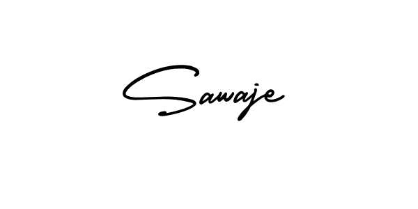 Use a signature maker to create a handwritten signature online. With this signature software, you can design (AmerikaSignatureDemo-Regular) your own signature for name Sawaje. Sawaje signature style 3 images and pictures png