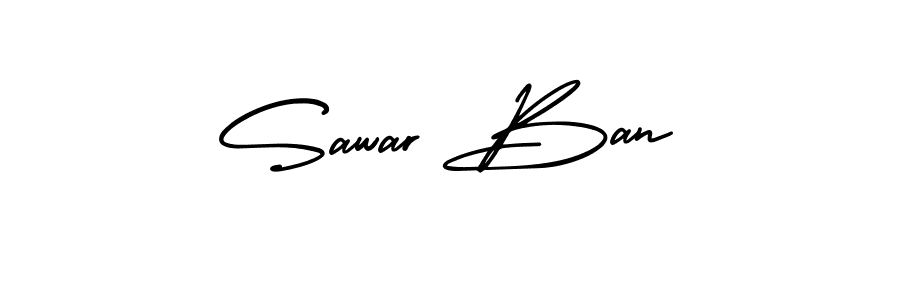 Make a beautiful signature design for name Sawar Ban. With this signature (AmerikaSignatureDemo-Regular) style, you can create a handwritten signature for free. Sawar Ban signature style 3 images and pictures png