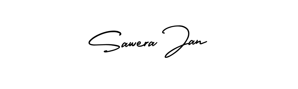 Also You can easily find your signature by using the search form. We will create Sawera Jan name handwritten signature images for you free of cost using AmerikaSignatureDemo-Regular sign style. Sawera Jan signature style 3 images and pictures png
