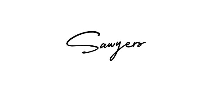 Make a beautiful signature design for name Sawyers. With this signature (AmerikaSignatureDemo-Regular) style, you can create a handwritten signature for free. Sawyers signature style 3 images and pictures png