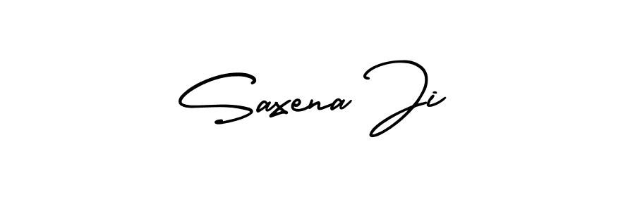 Use a signature maker to create a handwritten signature online. With this signature software, you can design (AmerikaSignatureDemo-Regular) your own signature for name Saxena Ji. Saxena Ji signature style 3 images and pictures png