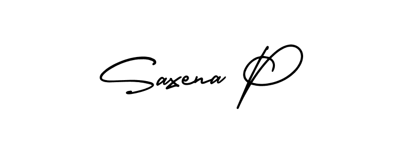 Create a beautiful signature design for name Saxena P. With this signature (AmerikaSignatureDemo-Regular) fonts, you can make a handwritten signature for free. Saxena P signature style 3 images and pictures png