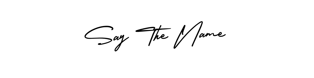 Say The Name stylish signature style. Best Handwritten Sign (AmerikaSignatureDemo-Regular) for my name. Handwritten Signature Collection Ideas for my name Say The Name. Say The Name signature style 3 images and pictures png