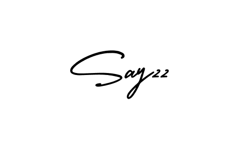 Make a beautiful signature design for name Say22. With this signature (AmerikaSignatureDemo-Regular) style, you can create a handwritten signature for free. Say22 signature style 3 images and pictures png