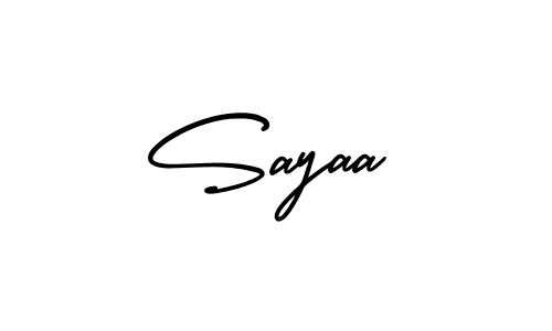 Make a beautiful signature design for name Sayaa. Use this online signature maker to create a handwritten signature for free. Sayaa signature style 3 images and pictures png