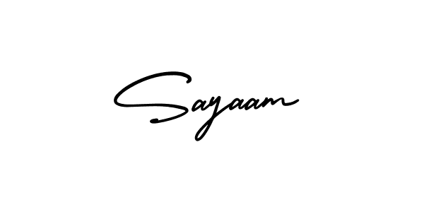 Make a beautiful signature design for name Sayaam. Use this online signature maker to create a handwritten signature for free. Sayaam signature style 3 images and pictures png