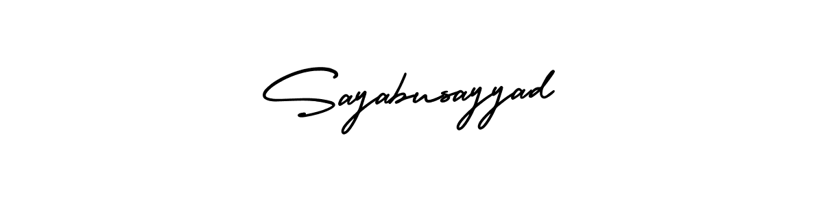 if you are searching for the best signature style for your name Sayabusayyad. so please give up your signature search. here we have designed multiple signature styles  using AmerikaSignatureDemo-Regular. Sayabusayyad signature style 3 images and pictures png