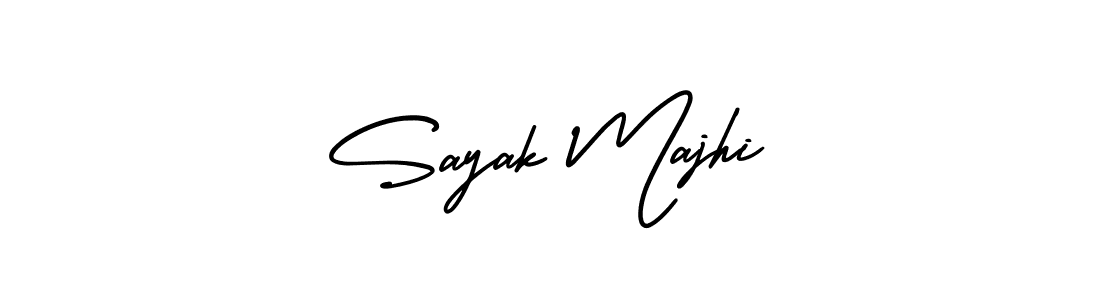 Use a signature maker to create a handwritten signature online. With this signature software, you can design (AmerikaSignatureDemo-Regular) your own signature for name Sayak Majhi. Sayak Majhi signature style 3 images and pictures png