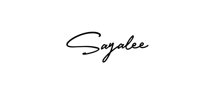 Make a beautiful signature design for name Sayalee. Use this online signature maker to create a handwritten signature for free. Sayalee signature style 3 images and pictures png