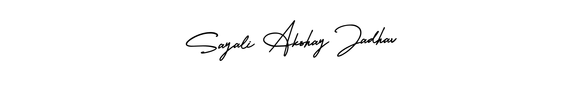 How to make Sayali Akshay Jadhav signature? AmerikaSignatureDemo-Regular is a professional autograph style. Create handwritten signature for Sayali Akshay Jadhav name. Sayali Akshay Jadhav signature style 3 images and pictures png