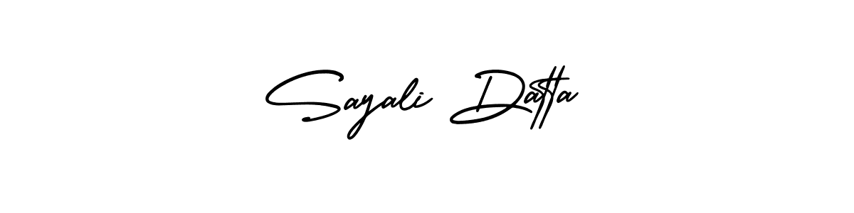 How to Draw Sayali Datta signature style? AmerikaSignatureDemo-Regular is a latest design signature styles for name Sayali Datta. Sayali Datta signature style 3 images and pictures png