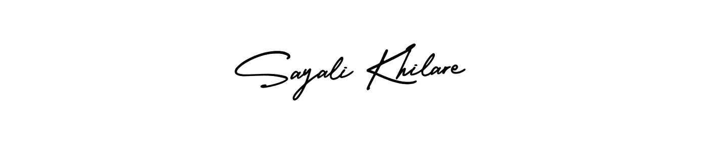 Sayali Khilare stylish signature style. Best Handwritten Sign (AmerikaSignatureDemo-Regular) for my name. Handwritten Signature Collection Ideas for my name Sayali Khilare. Sayali Khilare signature style 3 images and pictures png