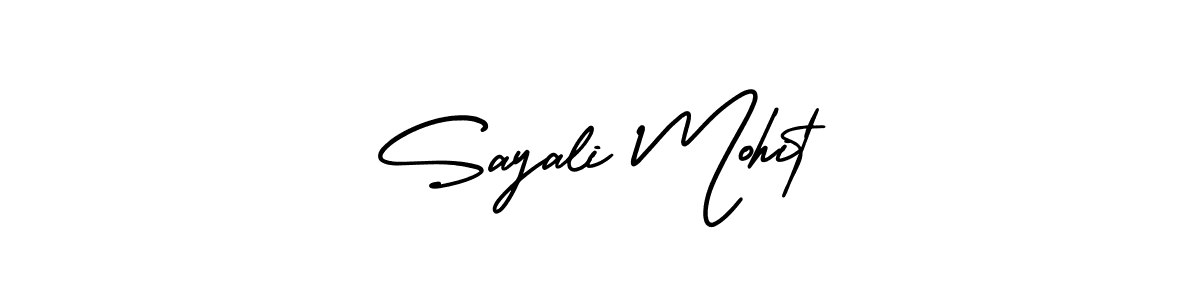 How to Draw Sayali Mohit signature style? AmerikaSignatureDemo-Regular is a latest design signature styles for name Sayali Mohit. Sayali Mohit signature style 3 images and pictures png
