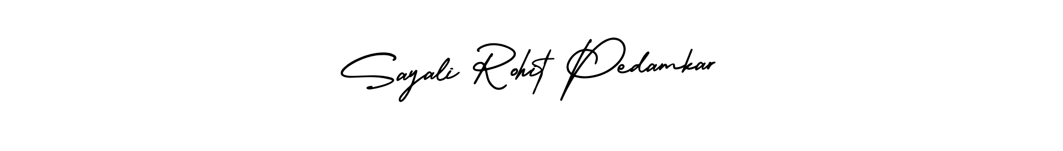 Make a beautiful signature design for name Sayali Rohit Pedamkar. With this signature (AmerikaSignatureDemo-Regular) style, you can create a handwritten signature for free. Sayali Rohit Pedamkar signature style 3 images and pictures png