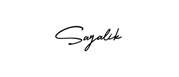Use a signature maker to create a handwritten signature online. With this signature software, you can design (AmerikaSignatureDemo-Regular) your own signature for name Sayalik. Sayalik signature style 3 images and pictures png