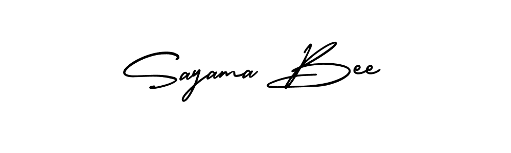 if you are searching for the best signature style for your name Sayama Bee. so please give up your signature search. here we have designed multiple signature styles  using AmerikaSignatureDemo-Regular. Sayama Bee signature style 3 images and pictures png