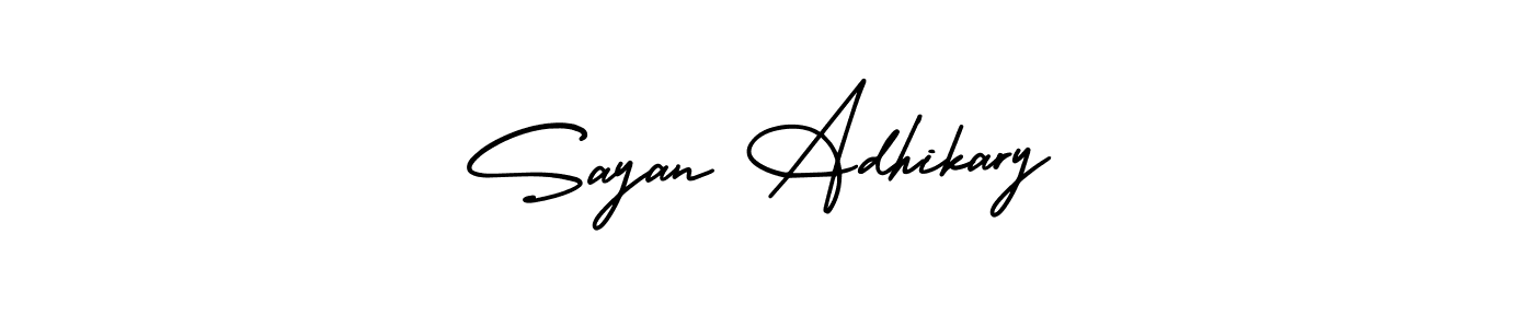 Also You can easily find your signature by using the search form. We will create Sayan Adhikary name handwritten signature images for you free of cost using AmerikaSignatureDemo-Regular sign style. Sayan Adhikary signature style 3 images and pictures png