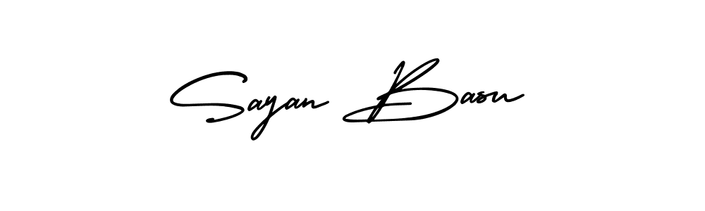 if you are searching for the best signature style for your name Sayan Basu. so please give up your signature search. here we have designed multiple signature styles  using AmerikaSignatureDemo-Regular. Sayan Basu signature style 3 images and pictures png