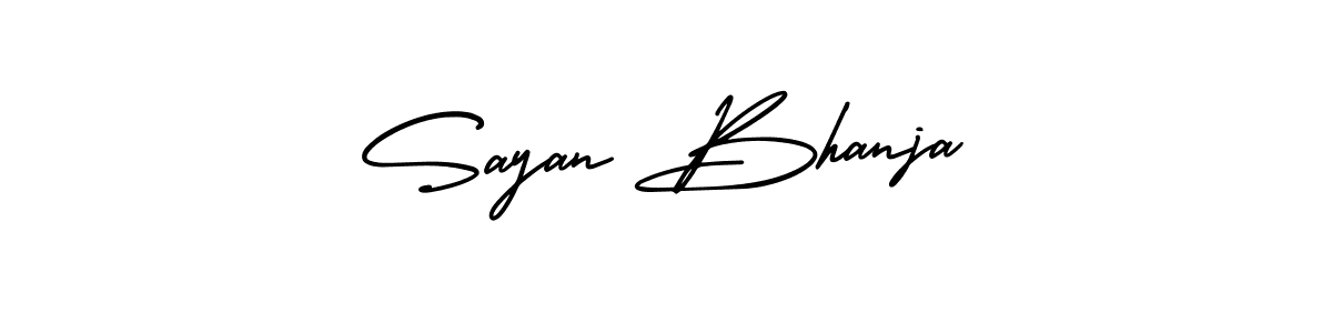 Sayan Bhanja stylish signature style. Best Handwritten Sign (AmerikaSignatureDemo-Regular) for my name. Handwritten Signature Collection Ideas for my name Sayan Bhanja. Sayan Bhanja signature style 3 images and pictures png