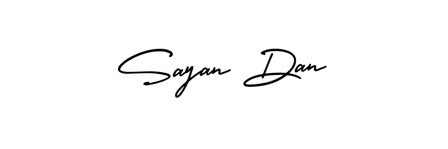 Sayan Dan stylish signature style. Best Handwritten Sign (AmerikaSignatureDemo-Regular) for my name. Handwritten Signature Collection Ideas for my name Sayan Dan. Sayan Dan signature style 3 images and pictures png