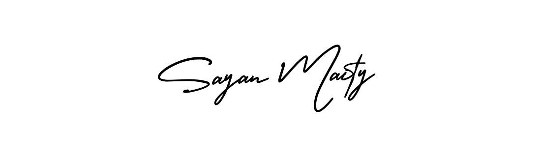 Also we have Sayan Maity name is the best signature style. Create professional handwritten signature collection using AmerikaSignatureDemo-Regular autograph style. Sayan Maity signature style 3 images and pictures png