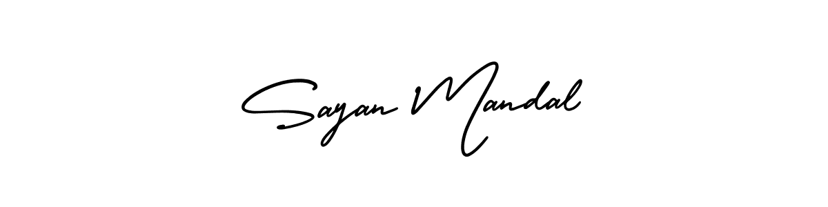 Create a beautiful signature design for name Sayan Mandal. With this signature (AmerikaSignatureDemo-Regular) fonts, you can make a handwritten signature for free. Sayan Mandal signature style 3 images and pictures png