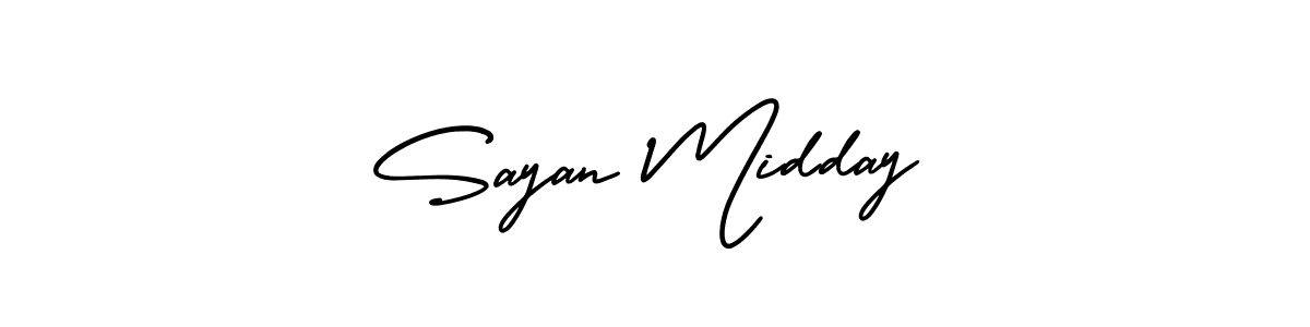 Also we have Sayan Midday name is the best signature style. Create professional handwritten signature collection using AmerikaSignatureDemo-Regular autograph style. Sayan Midday signature style 3 images and pictures png