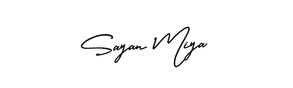 You can use this online signature creator to create a handwritten signature for the name Sayan Miya. This is the best online autograph maker. Sayan Miya signature style 3 images and pictures png