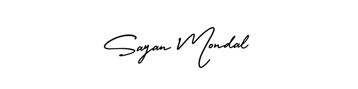 Design your own signature with our free online signature maker. With this signature software, you can create a handwritten (AmerikaSignatureDemo-Regular) signature for name Sayan Mondal. Sayan Mondal signature style 3 images and pictures png