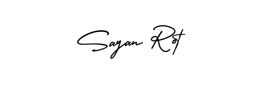 Similarly AmerikaSignatureDemo-Regular is the best handwritten signature design. Signature creator online .You can use it as an online autograph creator for name Sayan Rot. Sayan Rot signature style 3 images and pictures png