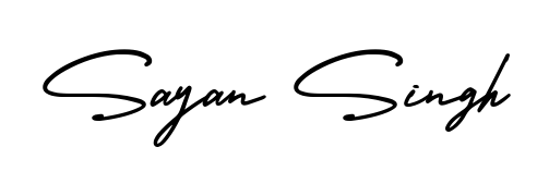 How to make Sayan Singh name signature. Use AmerikaSignatureDemo-Regular style for creating short signs online. This is the latest handwritten sign. Sayan Singh signature style 3 images and pictures png