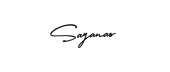 Make a beautiful signature design for name Sayanas. Use this online signature maker to create a handwritten signature for free. Sayanas signature style 3 images and pictures png
