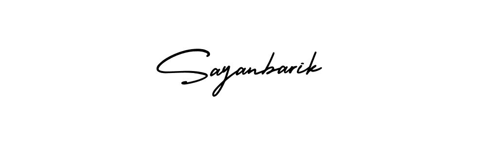 How to Draw Sayanbarik signature style? AmerikaSignatureDemo-Regular is a latest design signature styles for name Sayanbarik. Sayanbarik signature style 3 images and pictures png