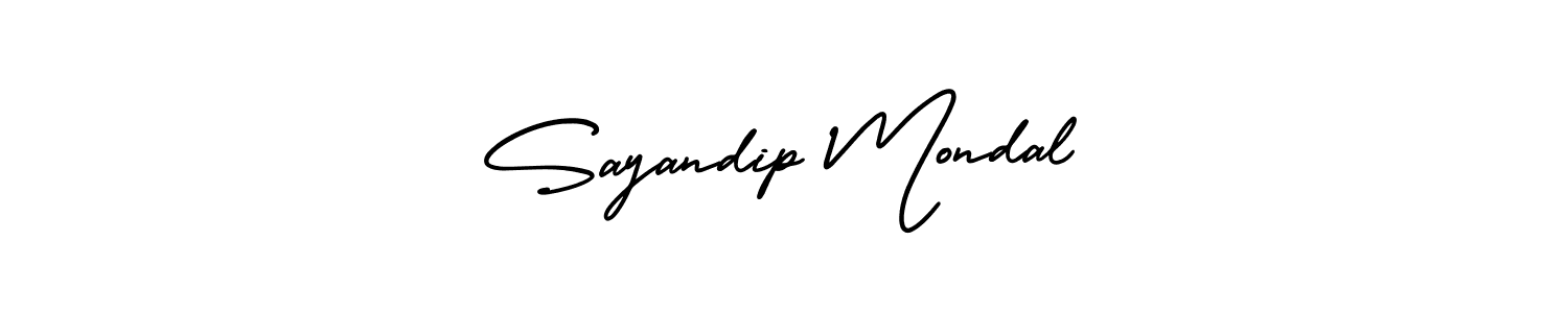 Sayandip Mondal stylish signature style. Best Handwritten Sign (AmerikaSignatureDemo-Regular) for my name. Handwritten Signature Collection Ideas for my name Sayandip Mondal. Sayandip Mondal signature style 3 images and pictures png