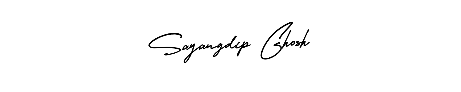 Sayangdip Ghosh stylish signature style. Best Handwritten Sign (AmerikaSignatureDemo-Regular) for my name. Handwritten Signature Collection Ideas for my name Sayangdip Ghosh. Sayangdip Ghosh signature style 3 images and pictures png