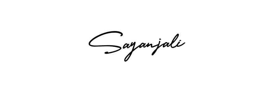 Also You can easily find your signature by using the search form. We will create Sayanjali name handwritten signature images for you free of cost using AmerikaSignatureDemo-Regular sign style. Sayanjali signature style 3 images and pictures png