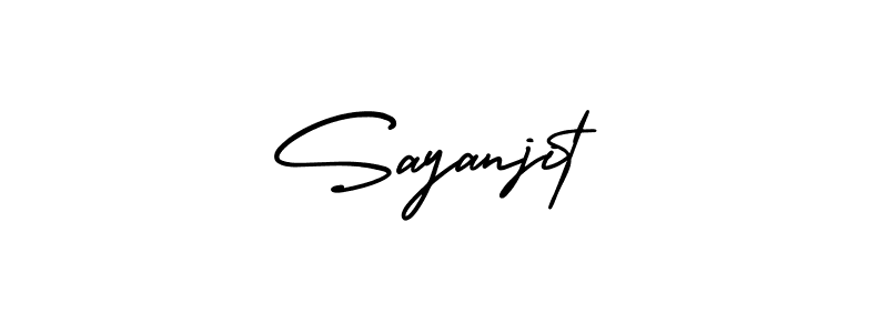 Also You can easily find your signature by using the search form. We will create Sayanjit name handwritten signature images for you free of cost using AmerikaSignatureDemo-Regular sign style. Sayanjit signature style 3 images and pictures png