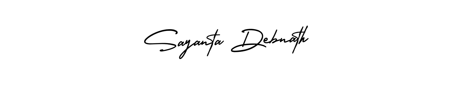 Design your own signature with our free online signature maker. With this signature software, you can create a handwritten (AmerikaSignatureDemo-Regular) signature for name Sayanta Debnath. Sayanta Debnath signature style 3 images and pictures png