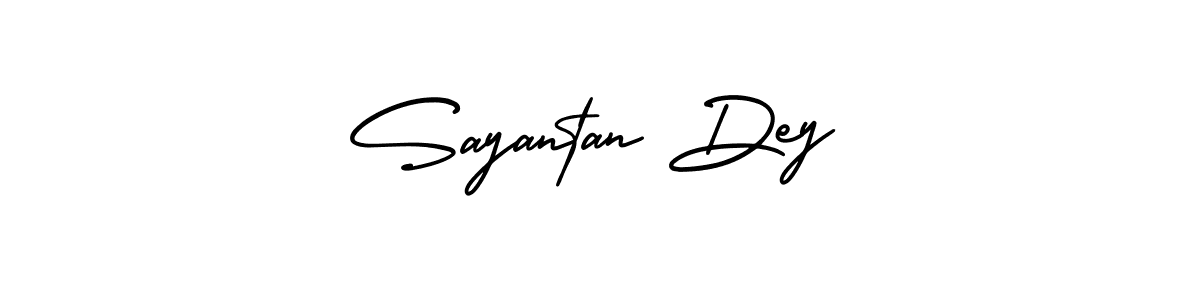 How to make Sayantan Dey name signature. Use AmerikaSignatureDemo-Regular style for creating short signs online. This is the latest handwritten sign. Sayantan Dey signature style 3 images and pictures png